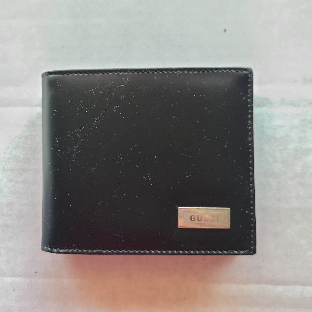 Gucci Black Leather Wallet  Unisex  Brand New